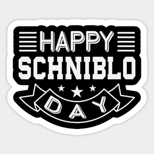 Schniblotag Geschenk I Blowjob Schnitzel Happy Schniblo Day Sticker